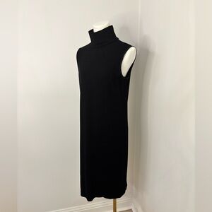 Club Monaco Ambyrena Black Sleeveless Turtleneck Dress Size M